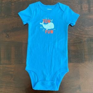 NWOT Carter’s Whale Onesie